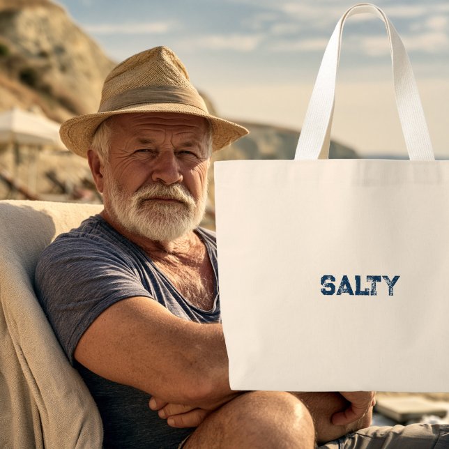 Salta strand  jumbo tygkasse (Salty Beach Bag)