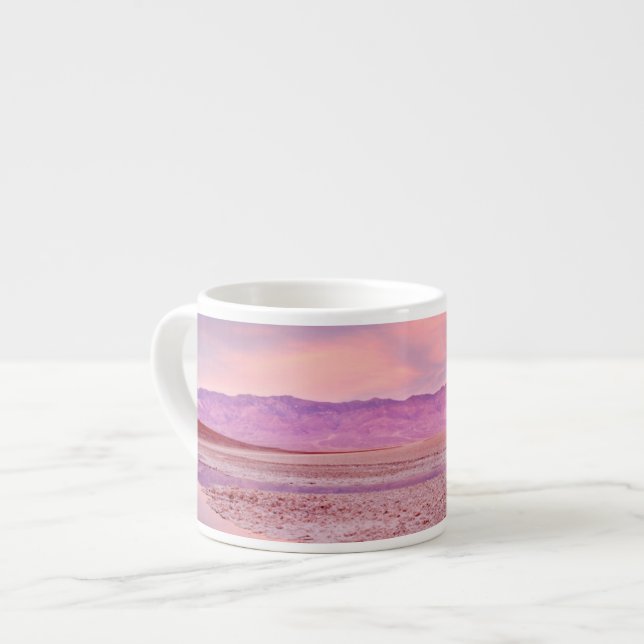 Salta vatten sjön, Badwater, Death Valley Espressomugg (Framsida vänster)