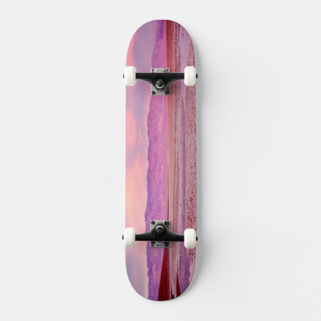 Salta vatten sjön Death Valley Old School Skateboard Bräda 18 Cm (Framsida)