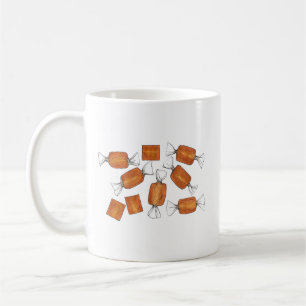 Saltad karamellanka Sötgodis Kandisaffär Kaffemugg