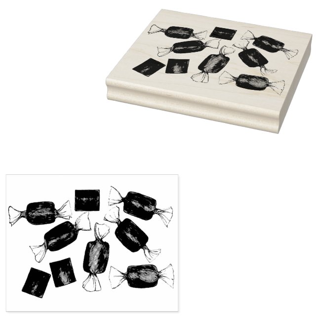 Saltad karamellanka Sötgodis Kandisaffär Stämpel (Stämplad)