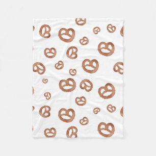 Saltad mjuk vattenfärg Pretzel Mönster Fleecefilt