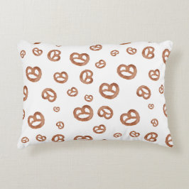 Saltad mjuk vattenfärg Pretzel Mönster Prydnadskudde