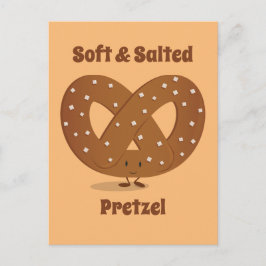 Saltad Pretzel Tecknade figurer Vykort