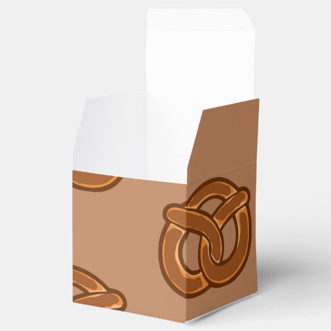 Saltade Pretzel-Älskare Matbagare Loopform Presentaskar (Öppnad)