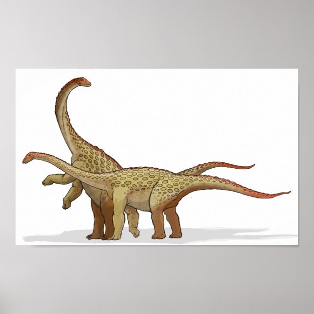 Saltasaurus - Cretaceous Dinosaur Portfolio Poster (Framsidan)