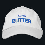 Saltat smör broderad keps<br><div class="desc">Lägg till en aning vilt stil till din garderoba med vår saltade smörets broderade basket. Detta tak har en viskartad utformning av en saltad smörpt som är broderad för en högkvalitativ avsluta. Oavsett om du är ute på en avslappnad dag eller kör fel, är det här skyddshöljet säkert en smakfull...</div>
