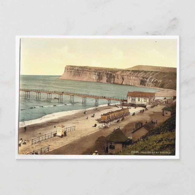 Saltburn-by-the-Sea, normalvy, Yorkshire, Engl Vykort (Framsida)