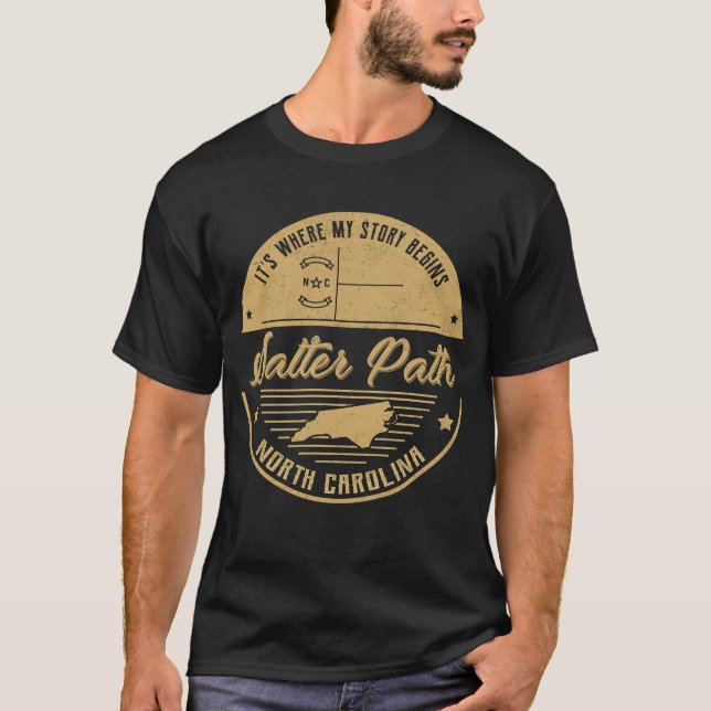 Salter Väg North carolina Det är där min berättels T Shirt (Framsida)