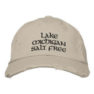 Saltfri från sjö michigan broderad keps