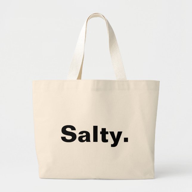 saltig en ord minimalism design jumbo tygkasse (Framsidan)