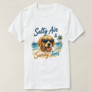 Saltig luft sandiga tår Sommarstrand Vibbar T Shirt