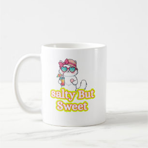 Saltig men söt mugg - rolig sassy katt kaffemugg