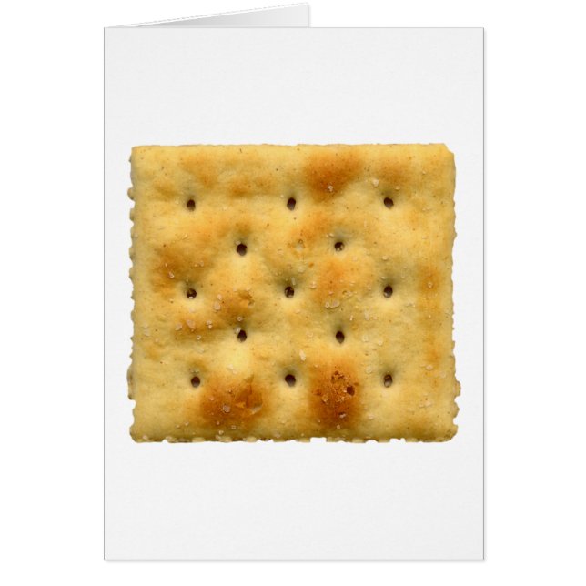 Saltine Soda Crackers Hälsningskort (Framsidan)