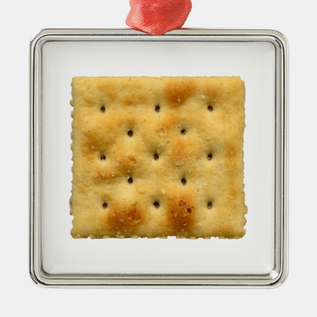 Saltine Soda Crackers Julgransprydnad Metall (Framsidan)