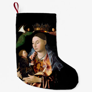 Salting Madonna och Jesus Child Liten Julstrumpa