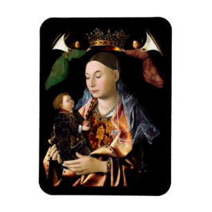 Salting Madonna och Jesus Child Magnet