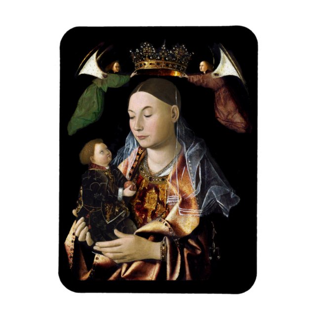 Salting Madonna och Jesus Child Magnet (Vertikal)