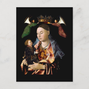 Salting Madonna och Jesus Child Vykort