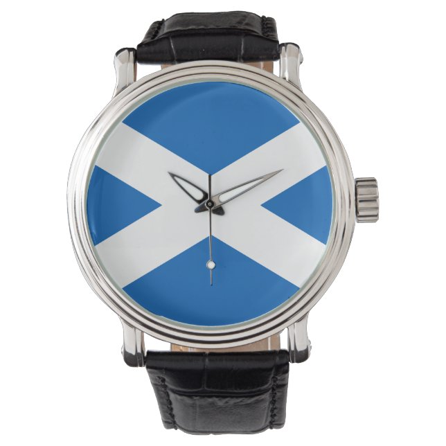 Saltire ~ Flagga of Scotland Armbandsur (Framsida)