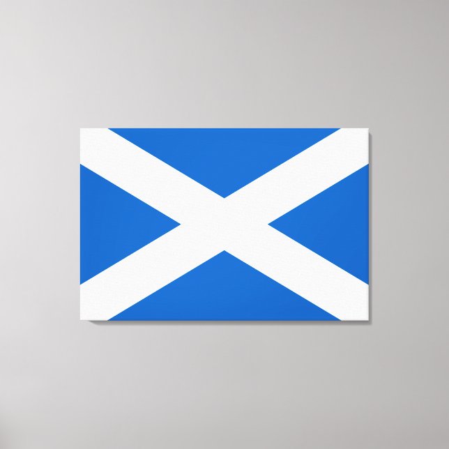 Saltire ~ Flagga of Scotland Canvastryck (Framsida)