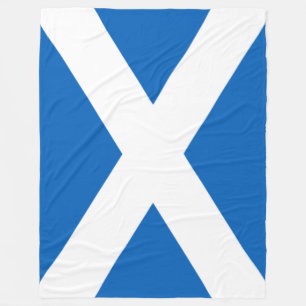 Saltire ~ Flagga of Scotland Fleece Blanket