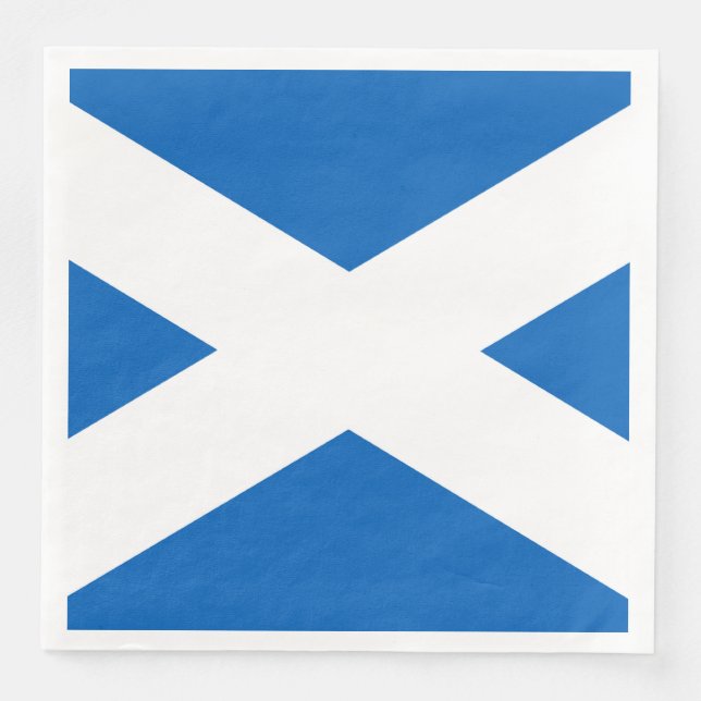 Saltire ~ Flagga of Scotland Pappersservett (Framsida)