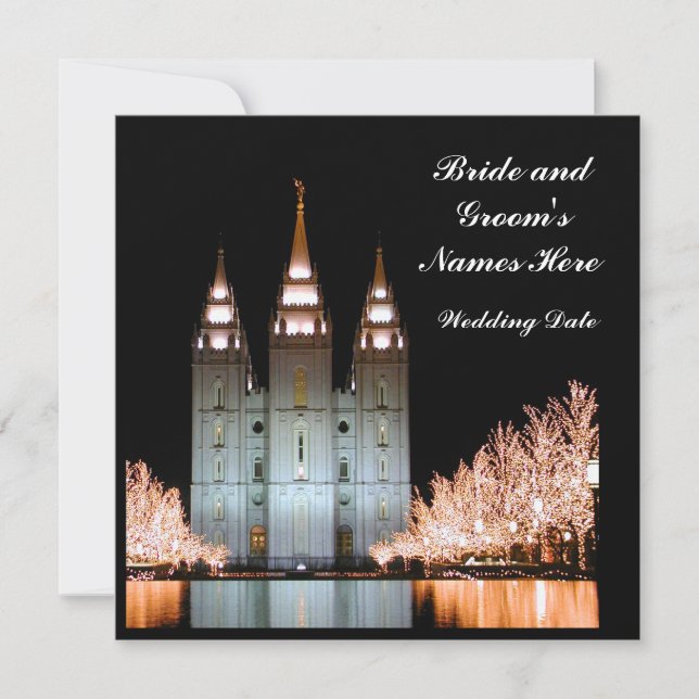 SaltLakeTemple-inbjudanToWeddingReception Inbjudningar (Framsida)