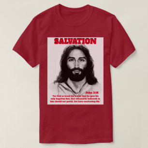 Saltning Jesus Burgundy Unisex T-shirt