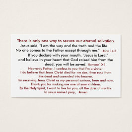 Saltning således himmel 2 visitkort