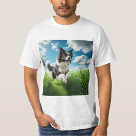 Salto de Alegría: Un Border Collie en Plena Acción T Shirt
