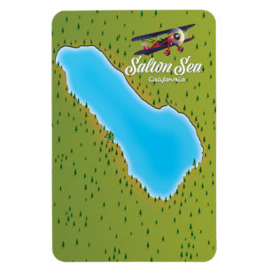 Salton Sea California USA karta Magnet