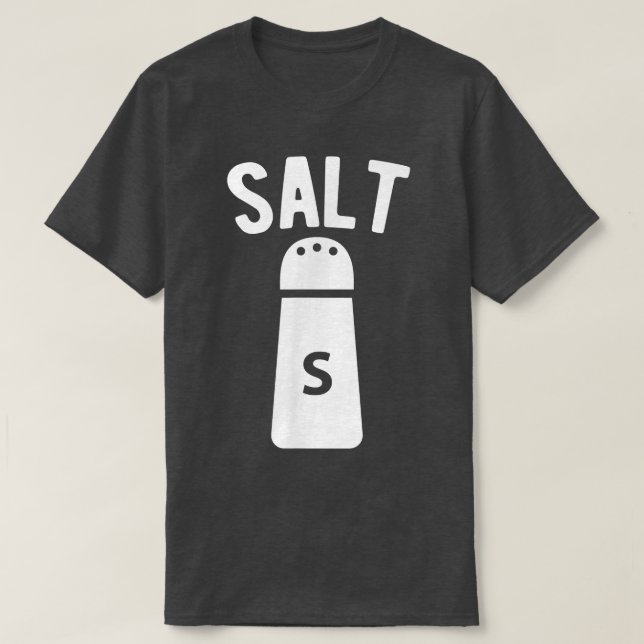 Saltsalt och pepparmatchande Halloween-lager  T Shirt (Design framsida)