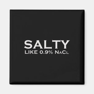 Saltsalt som vanlig saltlösning 0,9 Nacl Nurse Med Magnet
