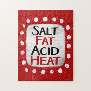 Saltsyra Tjock Heat Jigszle Puzzle Pussel