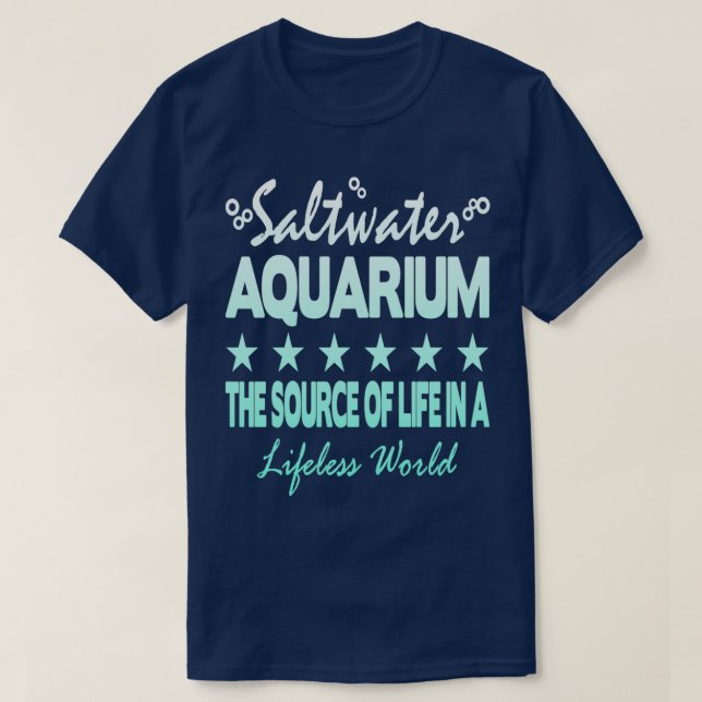 Saltvatten Aquarium 4 T Shirt (Design framsida)