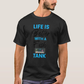 Saltvatten Aquarium Coola Fish Tank T Shirt