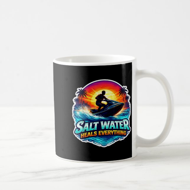 Saltvatten botar allt jetski jet ski skoter kaffemugg (Höger)