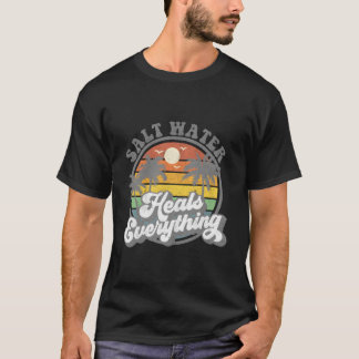 Saltvatten botar allt strand t shirt
