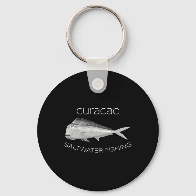 Saltvatten Djuphavsfiske Curacao Mahi Mahi  Nyckelring (Framsida)