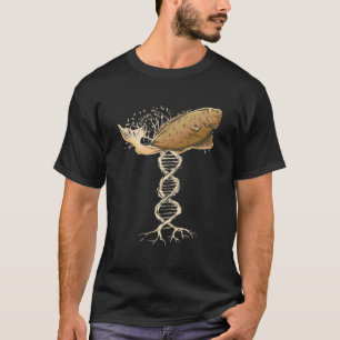 Saltvatten Fiskfiskare Flatfisk Halibut T Shirt