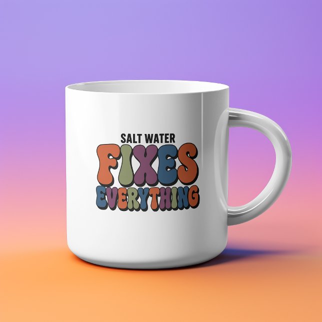 Saltvatten Fixar Allt Design Espressomugg (Skapare uppladdad)