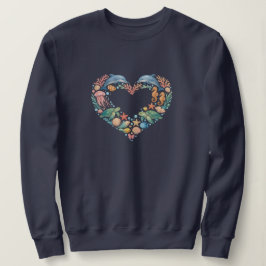 Saltvatten Havsliv Hjärtat T Shirt