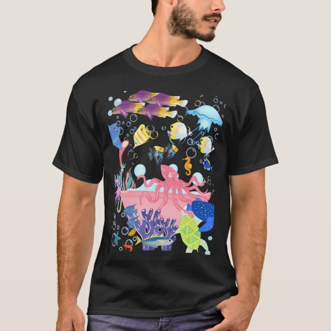 Saltvattenbad Tid T Shirt (Framsida)