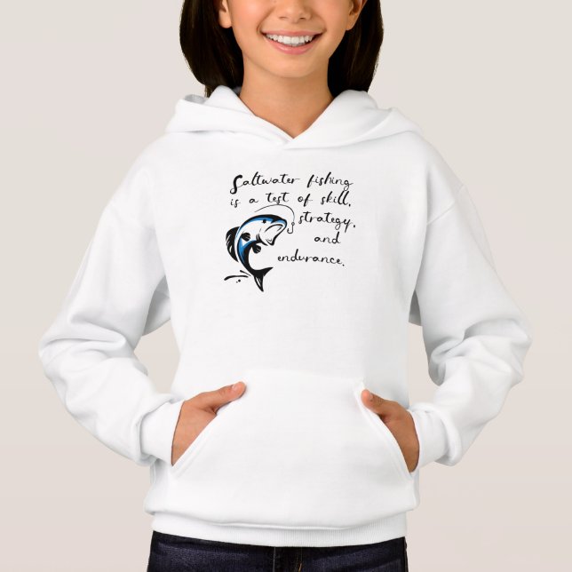 Saltvattenfiske. T Shirt (Framsida)