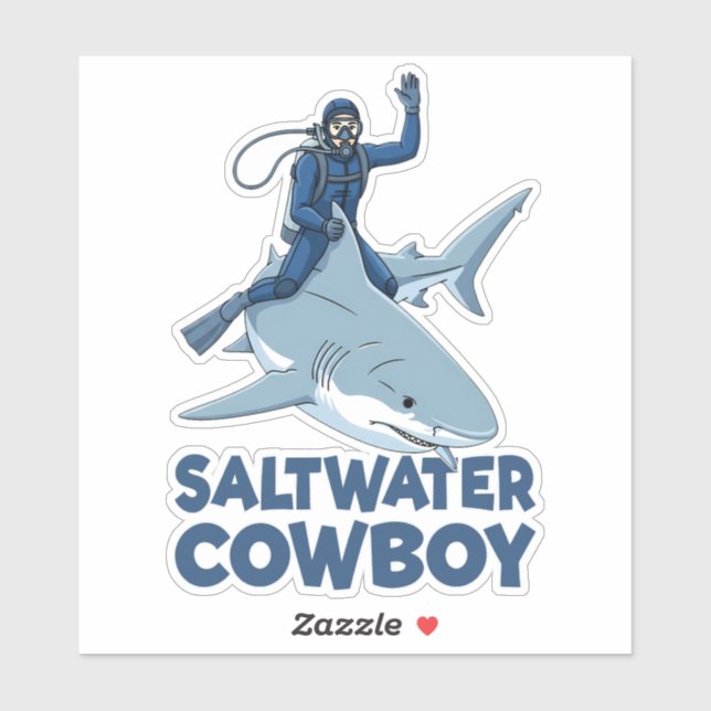 Saltvattenscowboyen Klistermärken (Ark)