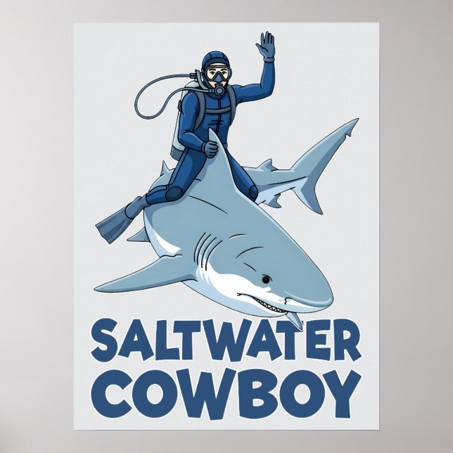 Saltvattenscowboyen Poster (Framsidan)