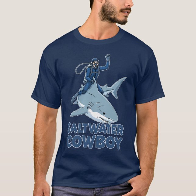 Saltvattenscowboyen T Shirt (Framsida)