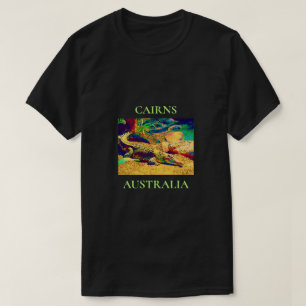 Saltvattenskrokodil Queensland Australien resa T Shirt