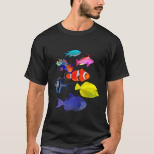 Saltvattentrev Fiskfiske Mandarin Goby Yello T Shirt